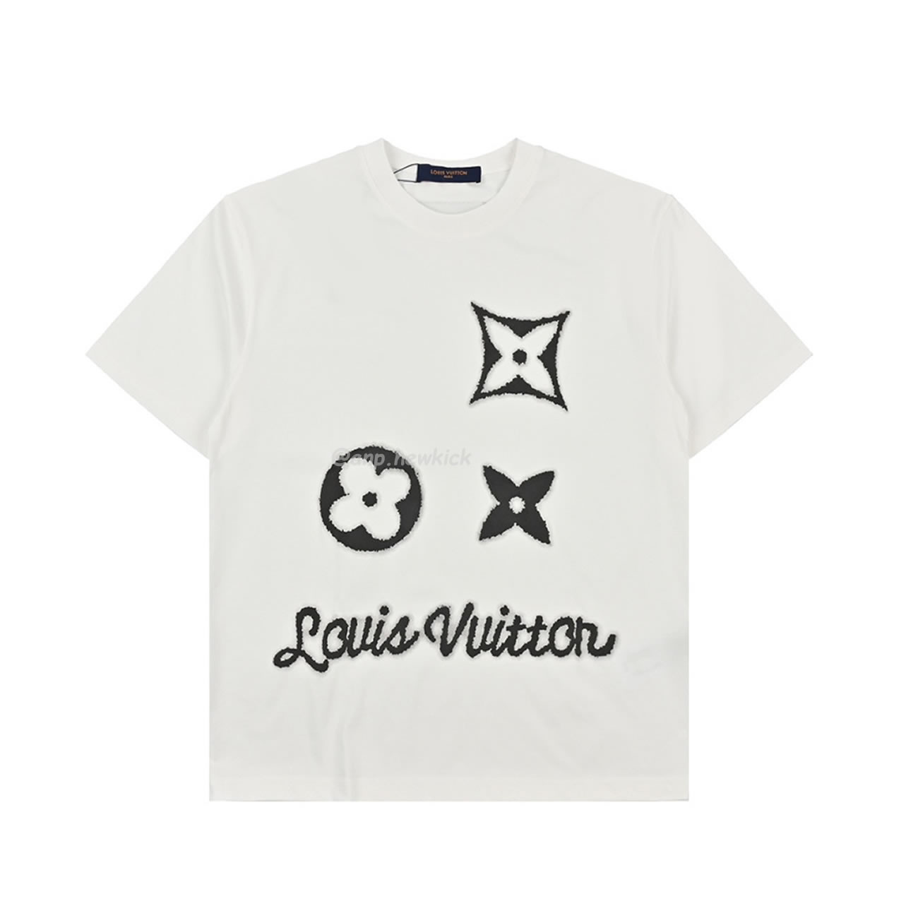 Louis Vuitton 24ss 3d Foam Printed Short Sleeves T Shirt (3) - newkick.cc